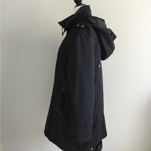 London Fog Evelyn 3/4 Length Black Winter Jacket, Size L - Picture 6 of 13